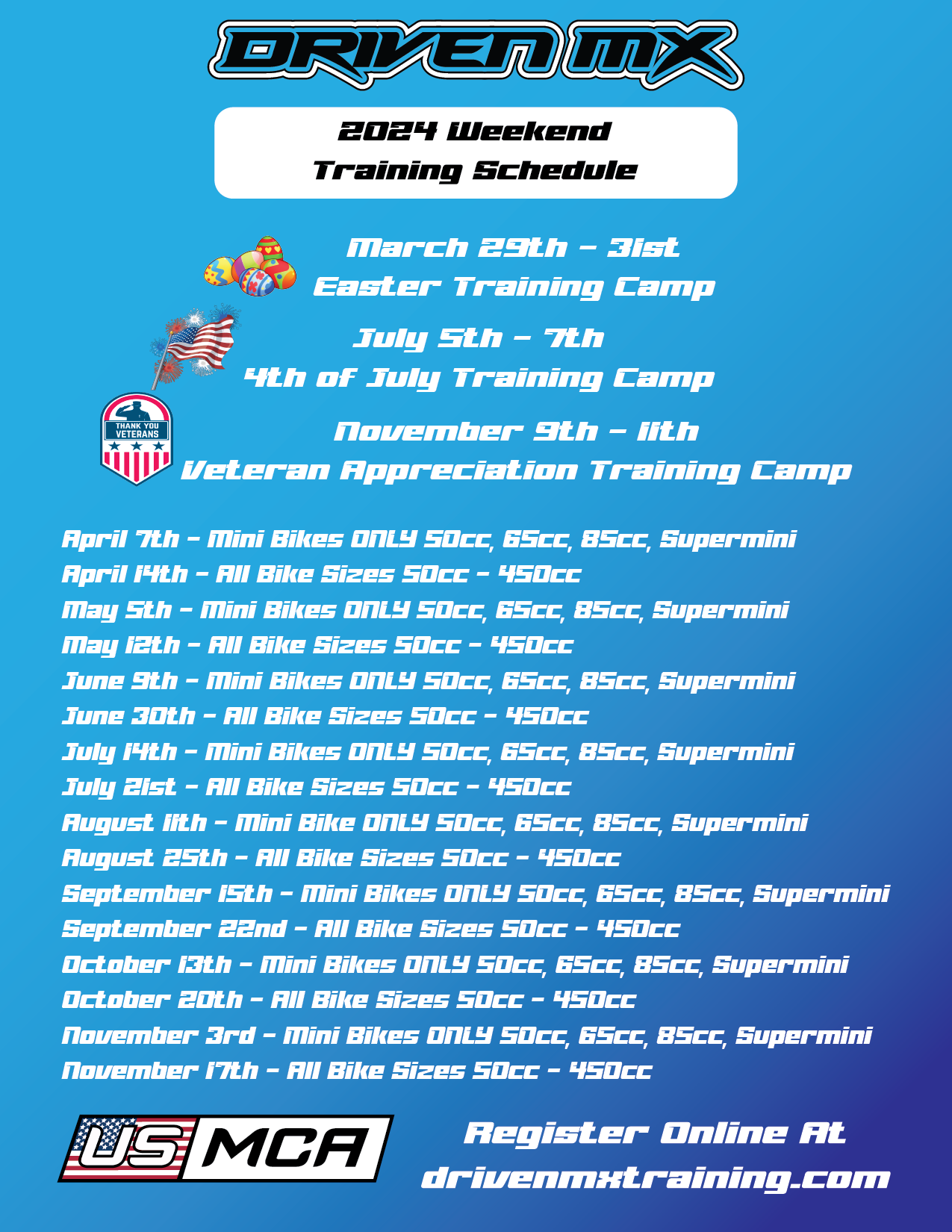 Weekend Training Camps – Driven Mx Training